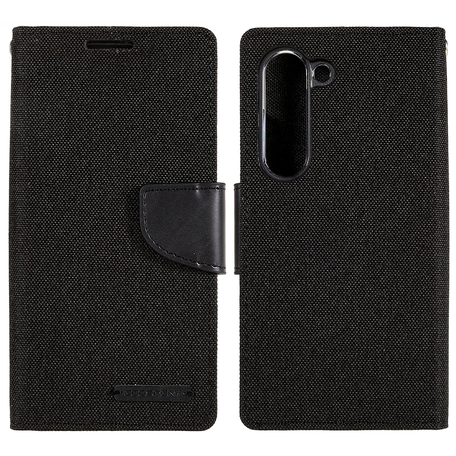 MERCURY GOOSPERY For Samsung Galaxy S23 PU Leather Flip Case Canvas Texture Magnetic Closure Stand Wallet Phone Cover MERCURY GOOSPERY For Samsung Galaxy S23 PU Leather Flip Case Canvas Texture Magnetic Closure Stand Wallet Phone Cover